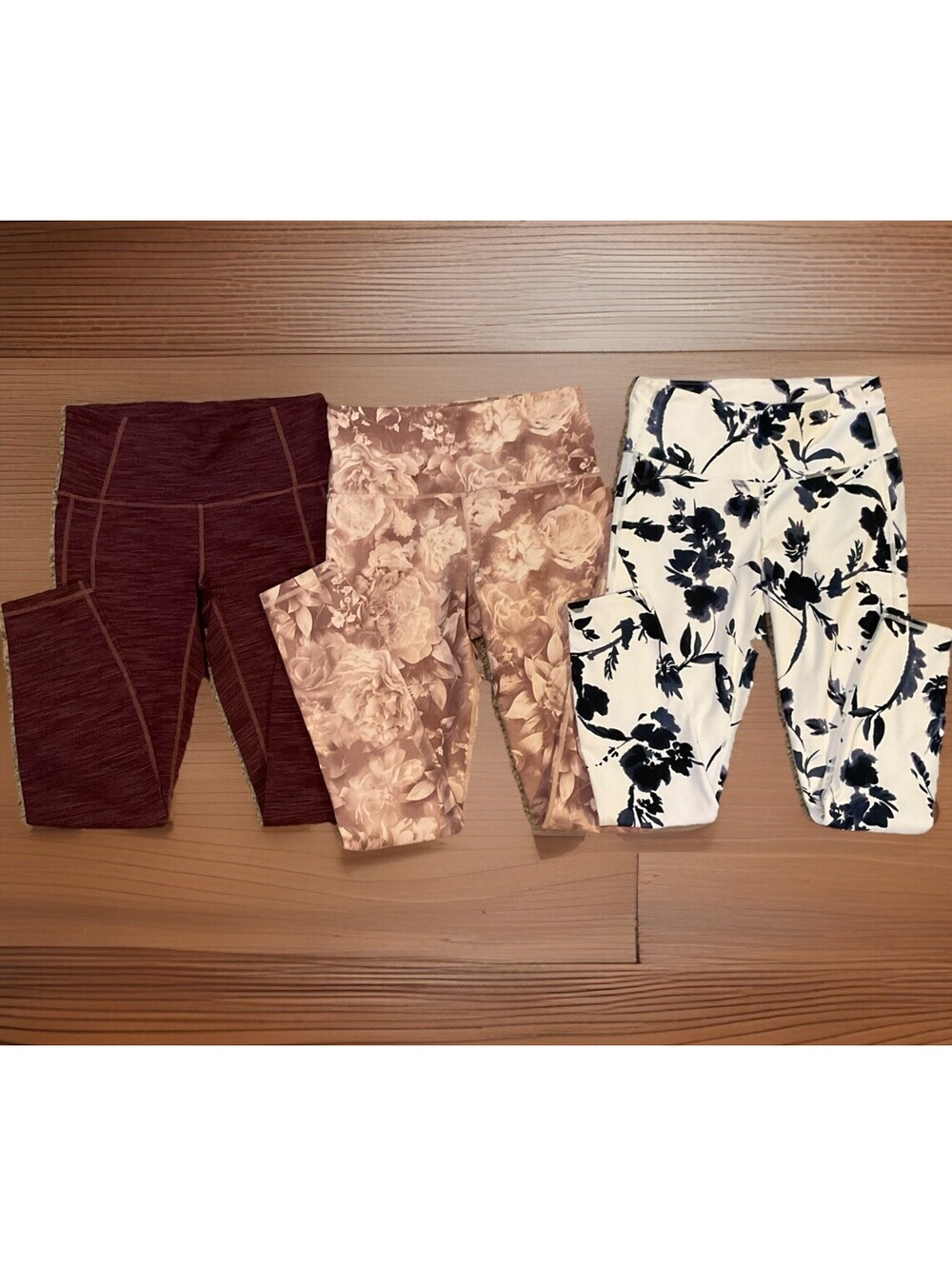 Lot of 3 Athleta Sportswear Attire | Size Small Leggings Multi Colored